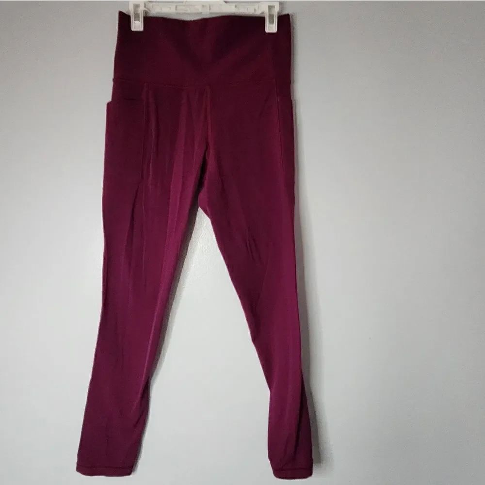 Athleta Women’s Elation Shine Tights Hot Pink Shiny High Waist Size XS NWOT